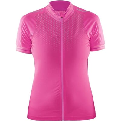 Craft Glow Jersey - Maat M - Dames Fietsshirt - Rose