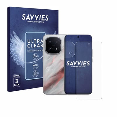 Savvies - Screenprotector voor Vivo iQOO 15 (Voor+Camera) - Folie Beschermfolie transparant 6 Stuks