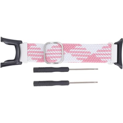 Bracelet de montre en nylon tissé lavable à taille ajustable à dégagement rapide pour Suunto Ambit 1 2 2S 2R 3 rose