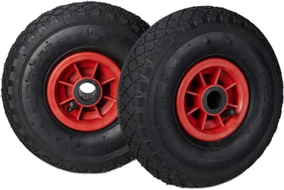 4x steekwagenwiel - steekwagenwielen - luchtband rubber - reservewiel - 3.00-4