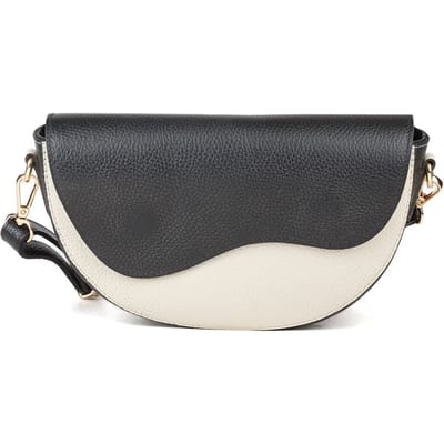 Giulia Monti Schoudertas Zwart Lichtbeige