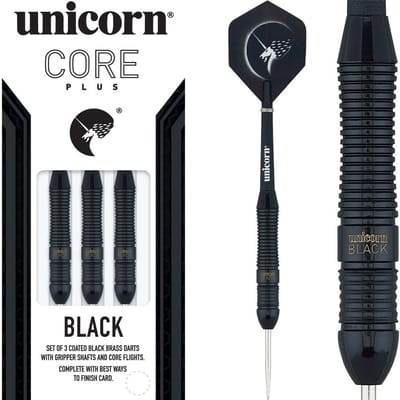 Unicorn Core Plus Black Brass - Dartpijlen