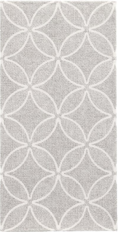 50 Servetten ROYAL Collection 1/8 vouw 40 cm x 40 cm grijs Circle Flowers