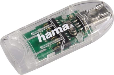 Hama "8in1" USB 2.0 Card Reader SD / microSD transparent