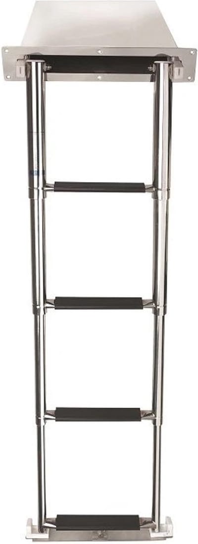 VETUS telescopische 4-treeds RVS Zwemtrap met Cassette | SLT4CA