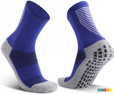 *** Gripsokken Wandelen/Voetbal/Tennis/Hardlopen/Handbal/Sporten/Fitness - Blauw - Anti Blaren - Compressie - Prestatieverhogend - van Heble® ***
