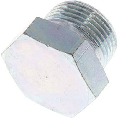 Plug G3/4'' Staal met Buitenzeskant 60° Conus 175bar Hydrauliek [2 Stuks]