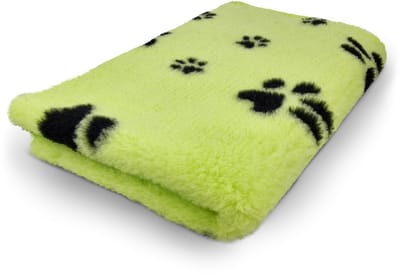 Vet Bed - Limegroen met Zwarte Pootjes - Antislip Hondenmat - 150 x 100 cm - Limegroen - Waterafstotend - Latex Antislip - Benchmat Hond - Hondendeken - Hondenkleed - Machinewasbaar