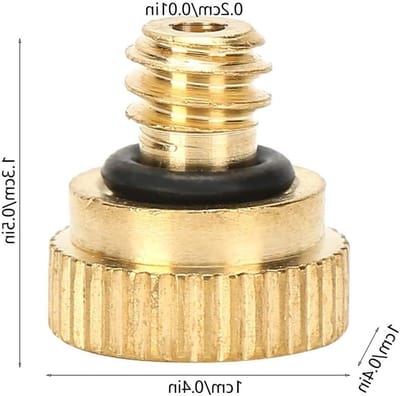 10 Stuks Messing Vernevelaars voor Buiten, 0.2mm Lage Druk Misting Spraykop voor Tuin en Terras