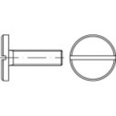 TOOLCRAFT 119037 Platkopschroeven M5 12 mm Sleuf DIN 923 Staal Galvanisch verzinkt 100 stuk(s)