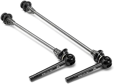 Fiets snelspanner - Titan spies - Wielmontage - Lichtgewicht ontwerp - 100/135 mm - Zwart