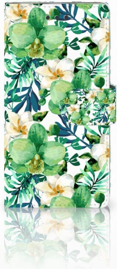Huawei Ascend P8 Lite Hoesje Orchidee Groen