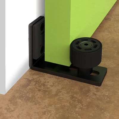 NaSK - Schuifdeur Vloergeleider carbon, CCJH Verstelbare Vloergeleider Wand Voor Schuifdeursysteem, Deur Bodemgids Schuifschuur Deur Hardware Zwart