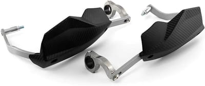 Motorfiets Handkappen - Handvat Bescherming - Stuur Beschermen - CNC Aluminium - 22-28mm - Donkergrijs