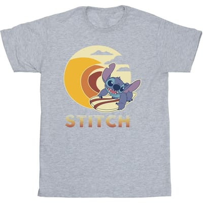 Disney Jongens Lilo & Stitch Summer Waves T-shirt (Sportgrijs)