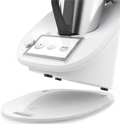 Glijplank Keukenmachine - Gelijkussen Mixer - Gemakkelijk Verplaatsen - Speciale Uitsparingen - 37 x 31 cm - Transparant