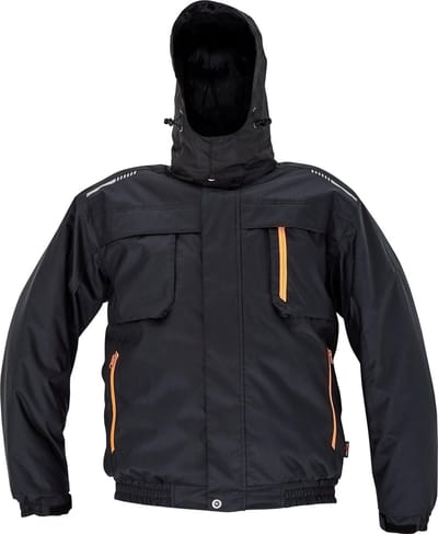 Heren winterjas pilotjack Zijl zwart M