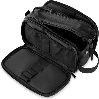 Toilettas voor heren - Grote reisscheerset - Toilettas organizer - Make-up tas van PU-leer