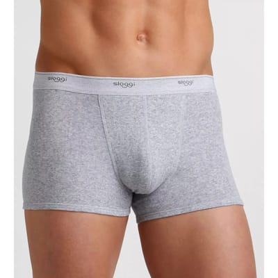 Sloggi Men Basic Short - heren boxershort korte pijp (2-pack) - grijs