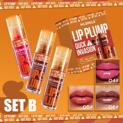 3 stuks Fruitgeur Lip Plumping Lipolie Hydraterende Spiegel Lipgloss Lip Glazuur Set Lip Make-up Cosmetica
