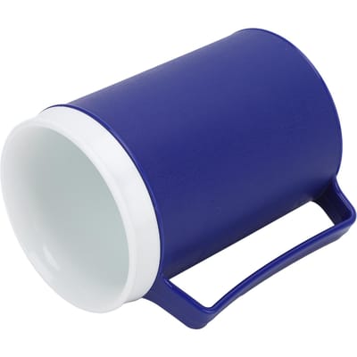 Reiskoffiebeker Blauwe Kleur Anti-Mors Ergonomisch Geïsoleerde Campingmok met Deksel voor Thuis en L(for 6.5-9kg) blue