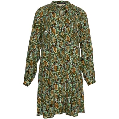River Woods Ruffled Collar Ls Dress Multi Größe: 34 | Minikleider Outlet | Damen
