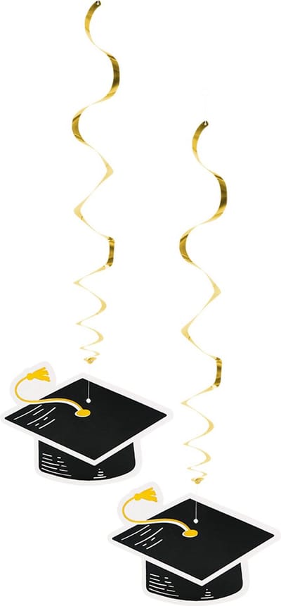 Boland - Boland - Set 2 decoratieswirls Graduation 'Yes! You did it!' - Geen thema - Geen thema - Geslaagd -Feestversiering