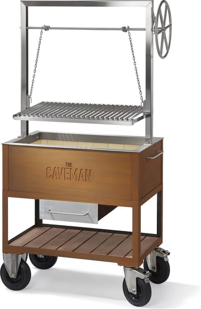 Caveman Grill 'Classic' - Argentijnse Grill - Santa Maria Grill - Barbecue - Houtvuur & Houtskool - Verstelbaar rooster - Vrijstaand - Dutch Design