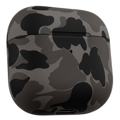 Grijs hoesje voor oordopjes unisex met camouflage patroon en matte afwerking geschikt voor AirPods Pro 3 met compact en rondomsluitend ontwerp