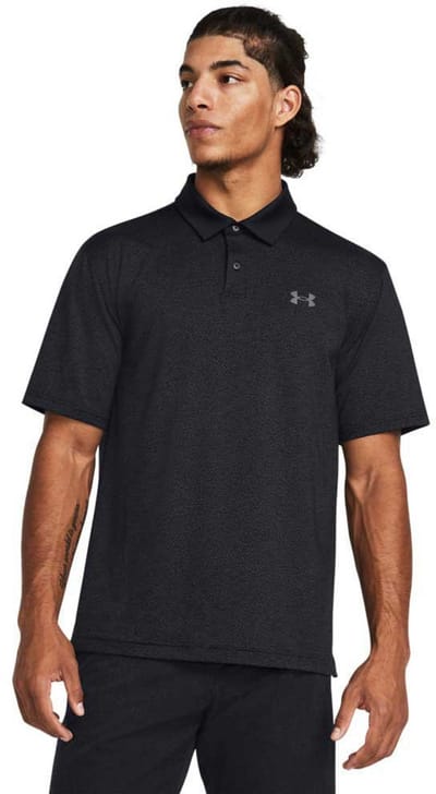Under Armour Golf Tee To Green Printed Korte Mouw Poloshirt Zwart M Man