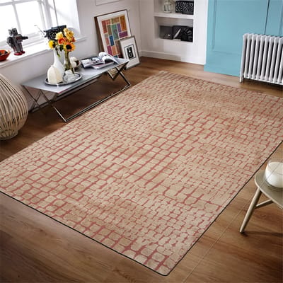 Vloerkleed Atmore Beige/Roest 195x300cm - Giga Living
