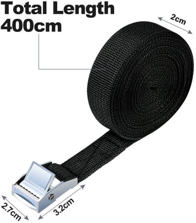 Heavy-duty spanbanden 4 stuks 4M verstelbare ratelbanden tot 250 kg voor motorfiets en vrachtwagen