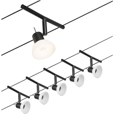 Paulmann Wire Systems 94450 Kabelsysteem compleet GU5.3 Zwart (mat), Chroom