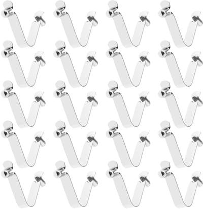 Dailygoody - Kajak Paddle Snap Spring Clips - 20 Stuks - Vergrendeling Buis Pin - Zilver - Drukknop Bevestiging - Geschikt voor Kajaks en Tentstokken