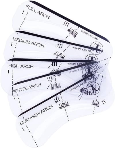 Wenkbrauw Sjabloon Set (5 Stuks) - Perfecte Wenkbrauwvorming en Opvullen