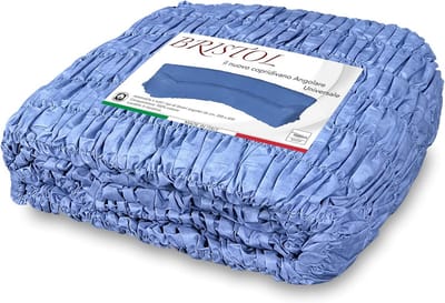 Universele hoekbankdeken, blauw