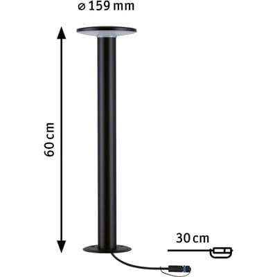 Paulmann P+S Poller Plate IP44 2200K 94723 Verlichtingssysteem Plug&Shine LED-tuinspot LED 7 W Goud Antraciet