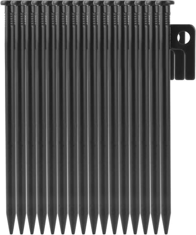 Set van 20 Stevige Stalen Grondpennen 25cm voor Tent, Trampoline en Kamperen