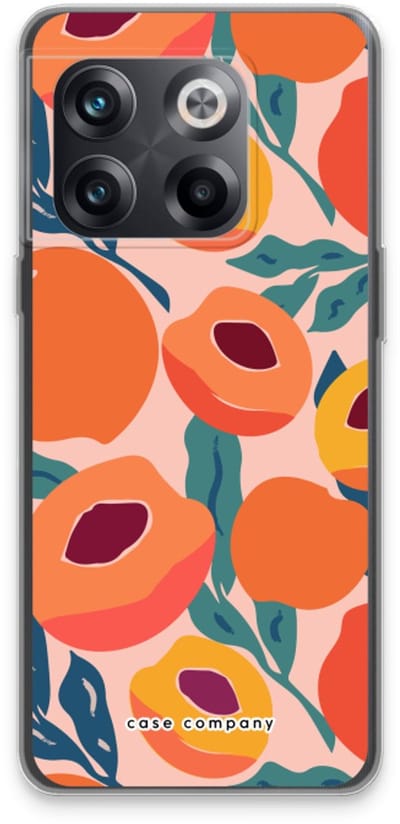 Case Company® - Hoesje geschikt voor OnePlus 10T hoesje - Perzik - Soft Cover Telefoonhoesje - Bescherming aan alle Kanten en Schermrand