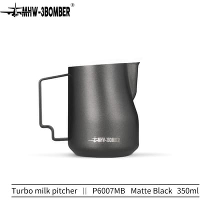 MHW-3BOMBER 350ml 450ml Turbo Melkschuimkan Stoomkan Professionele Melkschuimkan Thuisgebruik Barista Keukenaccessoire