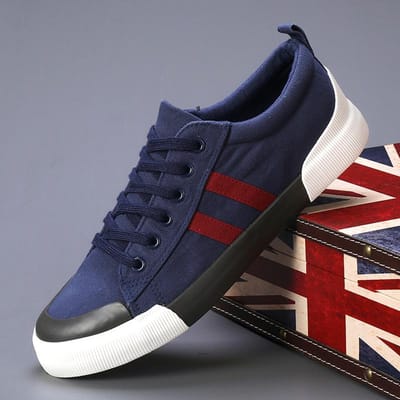 Zomer Nieuwe Herenschoenen Koreaanse Mode Joker Casual Heren Canvas Schoenen Comfortabele Platte Schoenen Heren. 46 black
