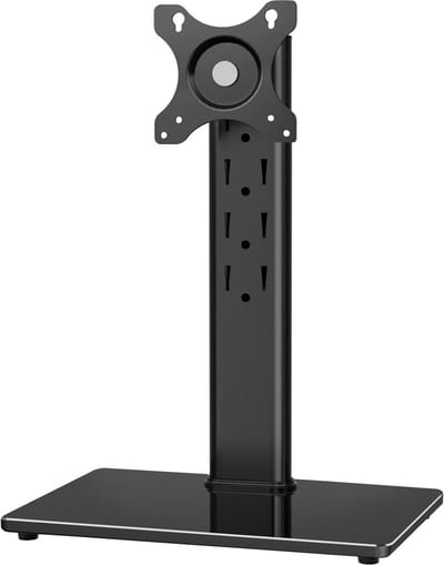 Monitor Standaard - Beeldscherm Standaard Single Monitor Mount Tafelstandaard voor 13-32 inch PC-schermen Draaibaar en in hoogte verstelbaar Max Gewicht 10 kg Max VESA 100x100mm
