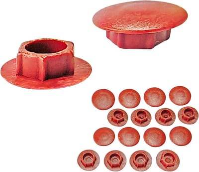 Kunststof Stoppen - Gatdoppen Afdekking - Meubels Afwerken - Corrosiebestendig PP-kunststof - 8 mm 25 stuks - Bruin