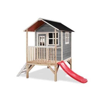 EXIT Loft 300 Houten Speelhuis - Speelhuisje voor Buiten - FSC Hout - Kinderen - Grijs