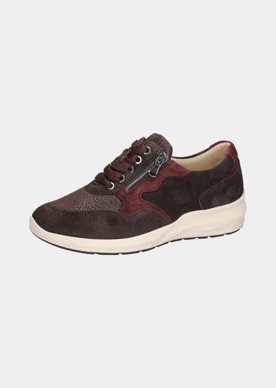 Sneaker met dempende loopzool - bruin - Gr. 38 van Goldner Fashion