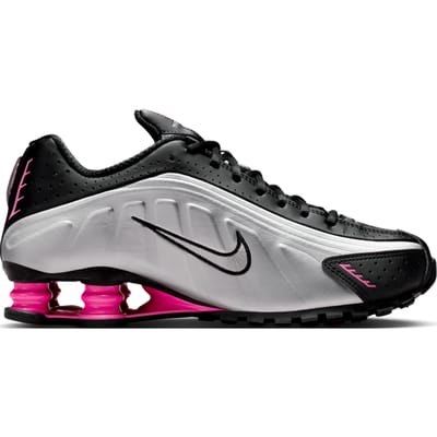 Nike Shox R4 Zwart Metallic Zilver Pinksicle Dames Sneakers AR3565-012 36.5