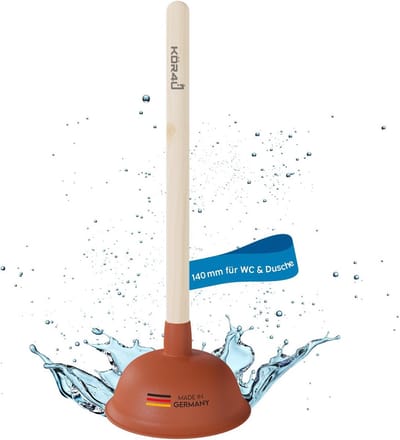 Afvoerreiniger Pömpel - Zuignap Ontstopper - Verstopping Verhelpen - Milieuvriendelijk Werken - 140 mm Diameter - Zwart