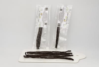 Vanillestokjes - Premium Grade A Bourbon Madagaskar Biologisch - 3 stuks - 18 cm - NL-BIO-01