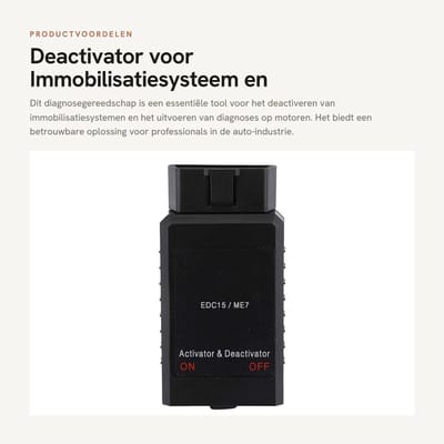 Dailygoods- Immobilisatiesysteem - Deactivator - Aandrijfbox - Diagnosegereedschap - Geschikt voor vervanging - Kwaliteitsgarantie - Immobilizer