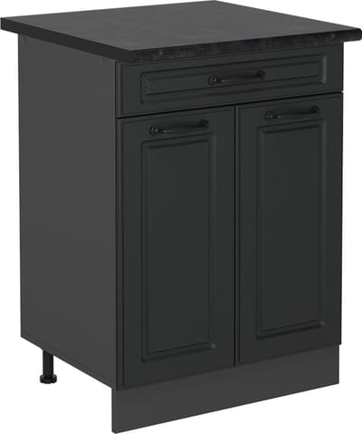 Vicco R-Line Keukenonderkast – 60 cm, WB Antraciet Antraciet landhuis